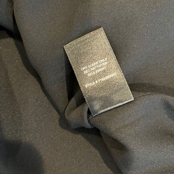 Rebecca Taylor Silk Sleeveless Ribbon Lurex Jacquard Dress Black Pink Size 6/8 - Picture 11 of 14